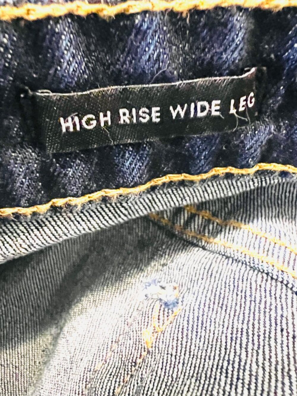 Free Assembly High Rise Wide Leg-NWT-Women's Blue Jeans/Denim-Size 4-Stretch - Picture 12 of 15